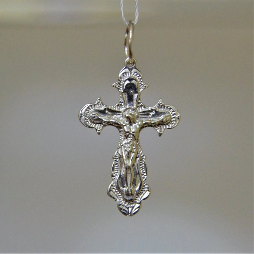 Срібний хрестик Кр182 від компанії Іконна лавка - фото 1