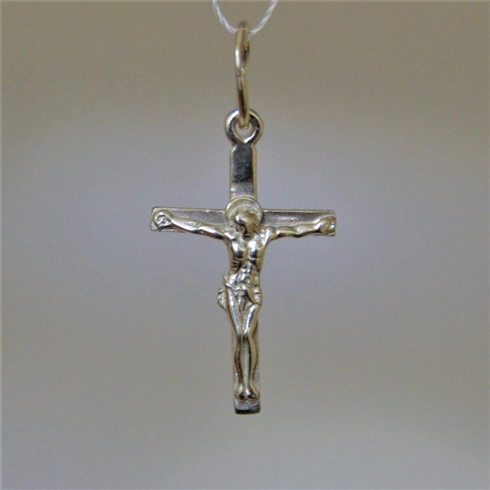 Срібний хрестик Кр18 від компанії Іконна лавка - фото 1