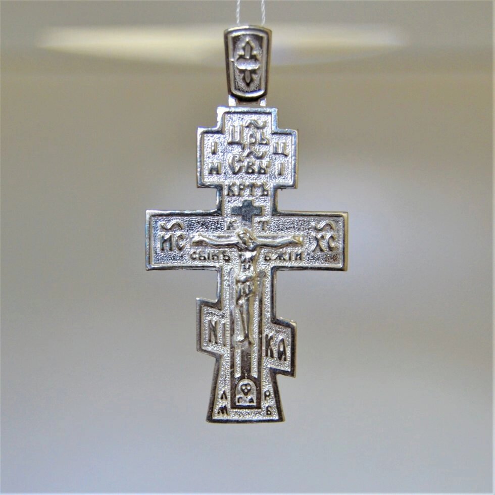 Срібний хрестик Кр200 від компанії Іконна лавка - фото 1