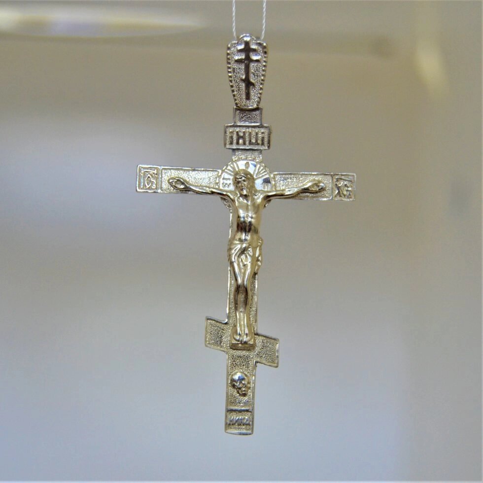 Срібний хрестик Кр32 від компанії Іконна лавка - фото 1