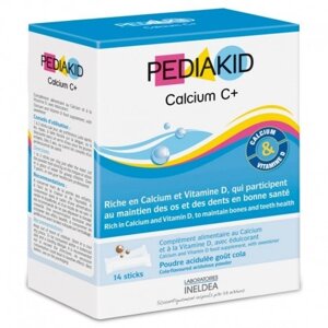 КАЛЬЦІЙ С+ для дітей, зміцнення кісток і зубів Pediakid