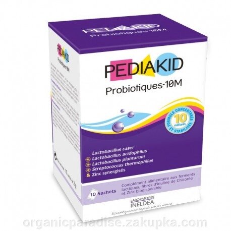 Пробіотики-10М для дітей ,відновлення мікрофлори кишечника Pediakid