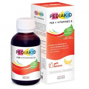 Сироп для дітей, подолання анемії і зняття втоми: Фер + вітаміни групи В Pediakid