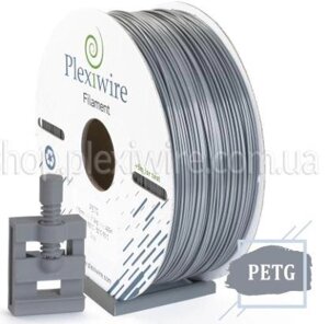 PETG пластик Plexiwire для 3D принтера сірий 400м / 1,2кг / 1,75мм