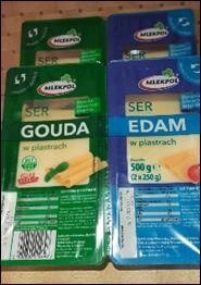 Сир Гауда і Едам нарізка 500г Польща Gauda/ Edam - 140 грн