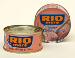 Тунець Rio MareTonno all'olio d'oliva в оливковій олії 80 г. (Італія)