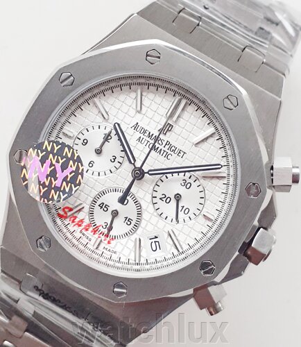 Годинник чоловічий Audemars Piguet Royal Oak Offshore Chronograph white. клас ААА