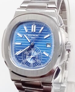 Годинник чоловічий Patek philippe Nautilus blue. клас ААА