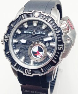 Годинник чоловічий Ulysse nardin Diver Hammerhead Shark black. клас ААА