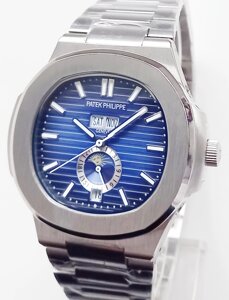 Годинник наручний Patek philippe Nautilus blue. клас ААА