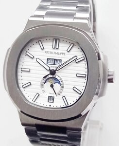 Годинник наручний Patek philippe Nautilus white. клас ААА