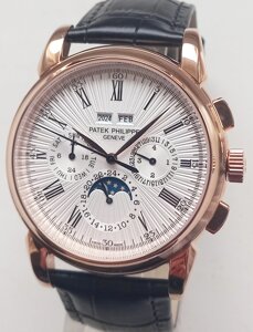 Годинник Patek philippe Perpetual calendar gold-white. механіка. клас ААА