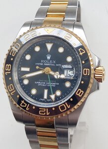 Годинник Rolex Perpetual Date (GMT) біколор. клас ААА