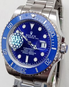 Годинник Rolex Submariner. blue (40 мм) механіка. клас ААА