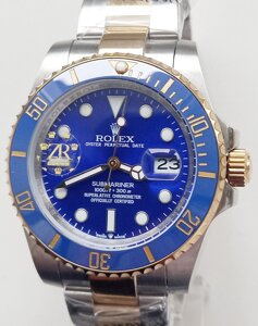 Годинник Rolex Submariner blue біколор. механіка. клас ААА