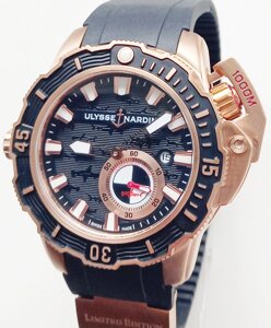 Годинник Ulysse nardin Diver Hammerhead Shark gold-black. клас ААА