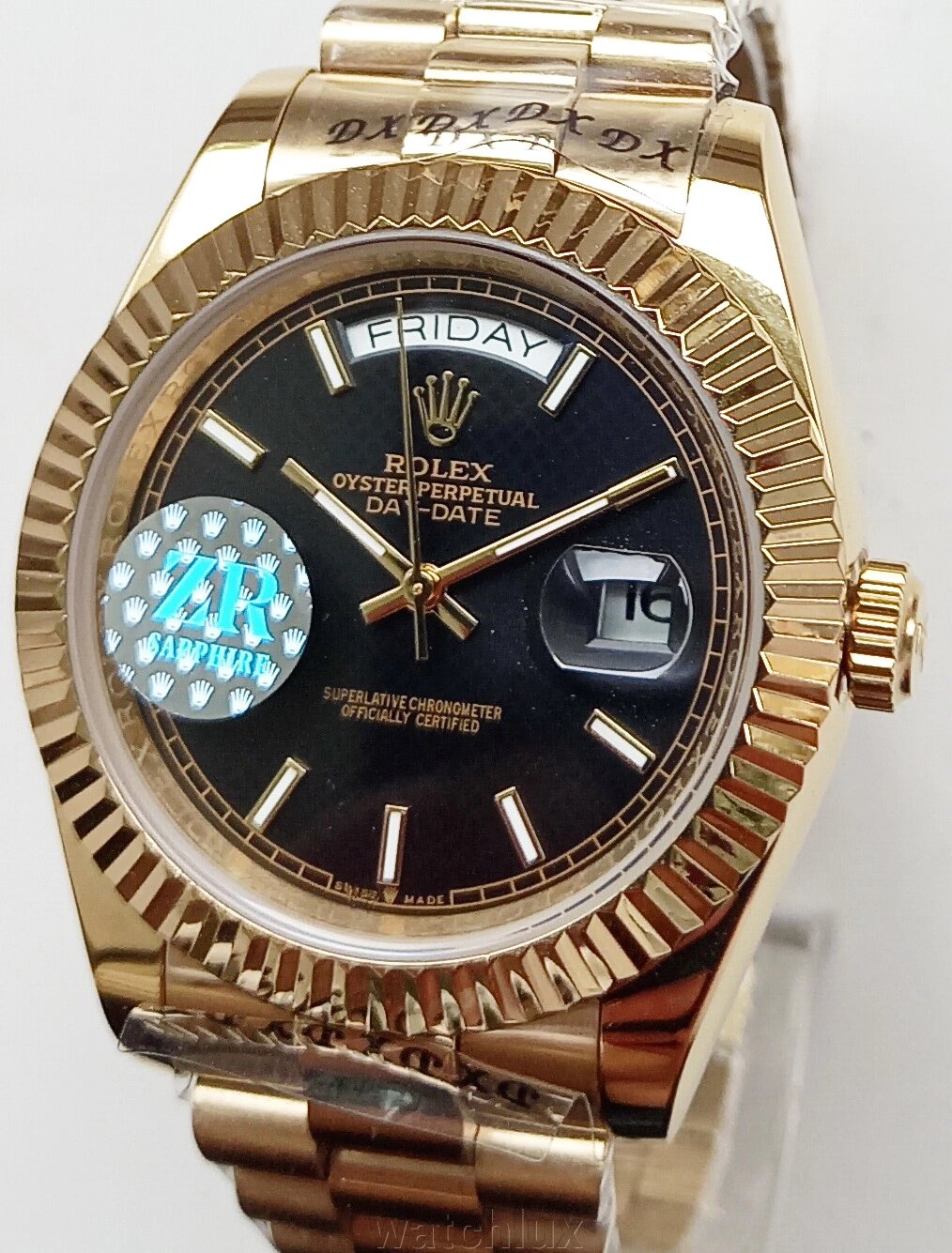 Годинник Rolex * day-date * gold-black * клас ААА - інтернет магазин