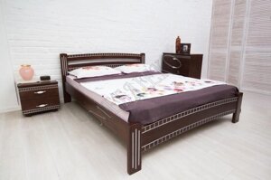 Ліжка дерев'яні, Ліжко Мілана Люкс З Фрезеруванням