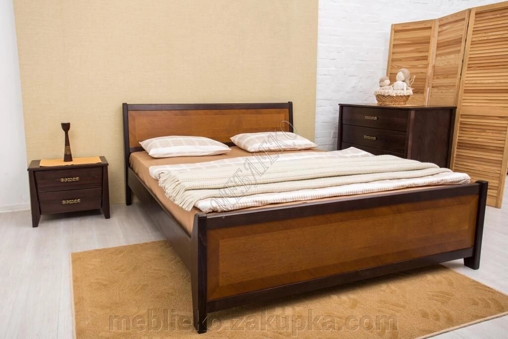 Ліжко дерево, ліжко Сіті З фільонкою / інтарсія - знижка