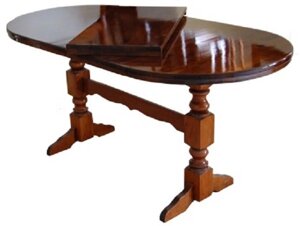 Стіл розкладний, стіл Розсувний на 2-х ногах зі вставкою 40 см.