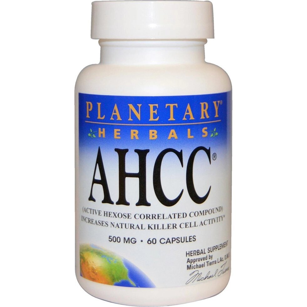AHCC (Активний гекса складу) Planetary Herbals, 500 мг, 60 капсул від компанії Інтернет магазин "Канбан" - фото 1