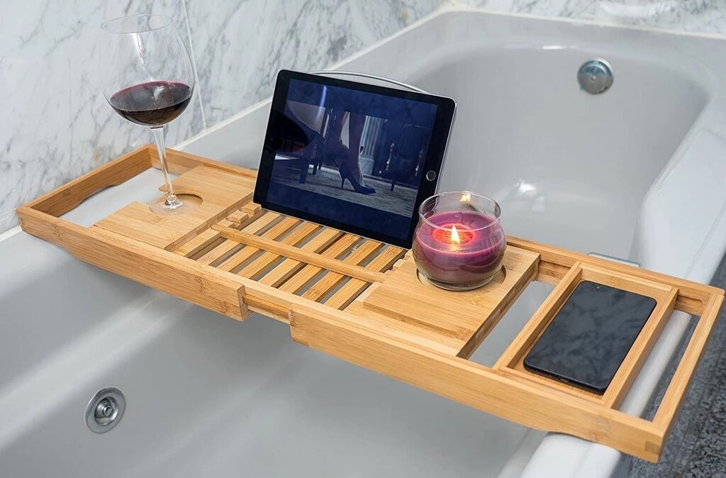 Бамбуковий столик для ванни Utoplike від компанії Інтернет магазин "Канбан" - фото 1
