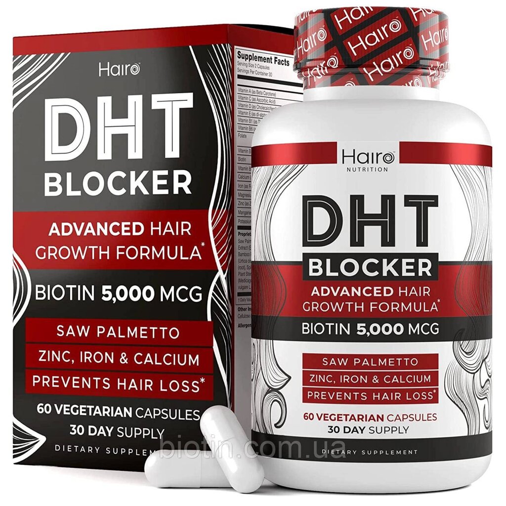 Blocker DHT (DHT Dihydrotestosterone) Харчування HaSo від випадання волосся у жінок та чоловіків від компанії Інтернет магазин "Канбан" - фото 1