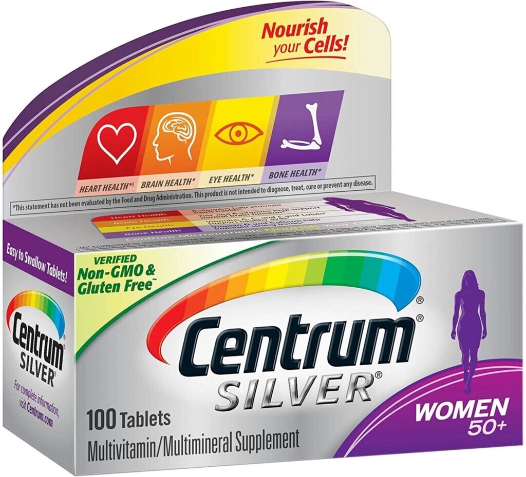 Centrum Women мультивітаміни для жінок 50+, 100 таблеток від компанії Інтернет магазин "Канбан" - фото 1
