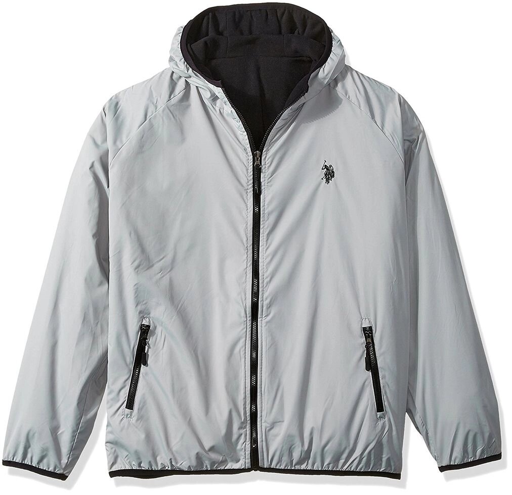 Чоловіча куртка U. S. Polo Assn. Men "s Reversible Softshell To Fleece Hoodie, Limestone, XL від компанії Інтернет магазин "Канбан" - фото 1