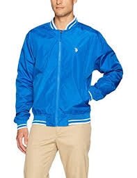 Чоловіча куртка U. S. Polo Assn. Rib Collar Bomber Jacket, China Blue, XL від компанії Інтернет магазин "Канбан" - фото 1