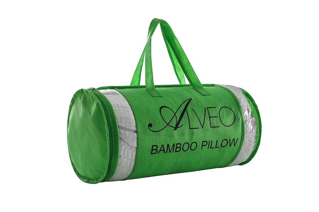 Дорожня подушка з піни з пам'яттю Alveo Bamboo Hypoallergenic від компанії Інтернет магазин "Канбан" - фото 1