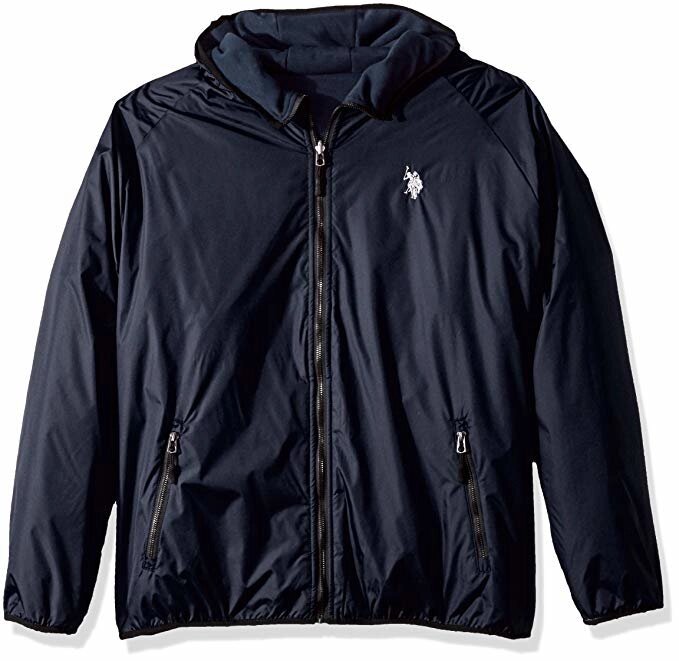 Двостороння чоловіча куртка U. S. Polo Assn. Standard Reversible Poly Shell to Fleece, Classic Navy, розмір: L від компанії Інтернет магазин "Канбан" - фото 1