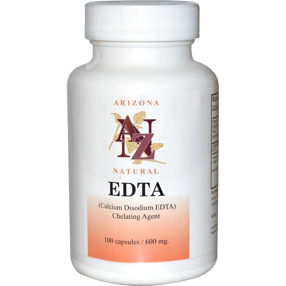 ЕДТА (EDTA), Arizona Natural, 600 мг, 100 капсул. Зроблено в США. від компанії Інтернет магазин "Канбан" - фото 1