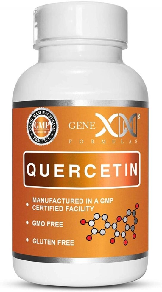 Genex Formulas, кверцетин, 500 мг, 60 веганських капсул. Зроблено в США від компанії Інтернет магазин "Канбан" - фото 1