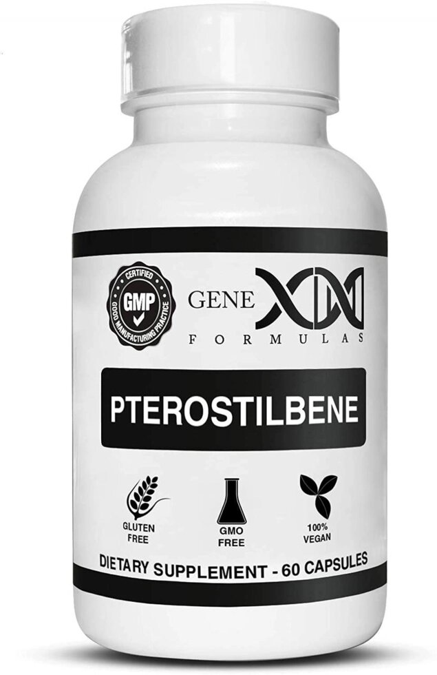 Genex Pterostylben 100 мг 60 капсул. Антиоксидантна добавка від старіння від компанії Інтернет магазин "Канбан" - фото 1
