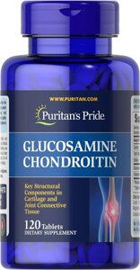 Глюкозамін Хондроітин МСМ, Puritan's Pride, 120 таблеток