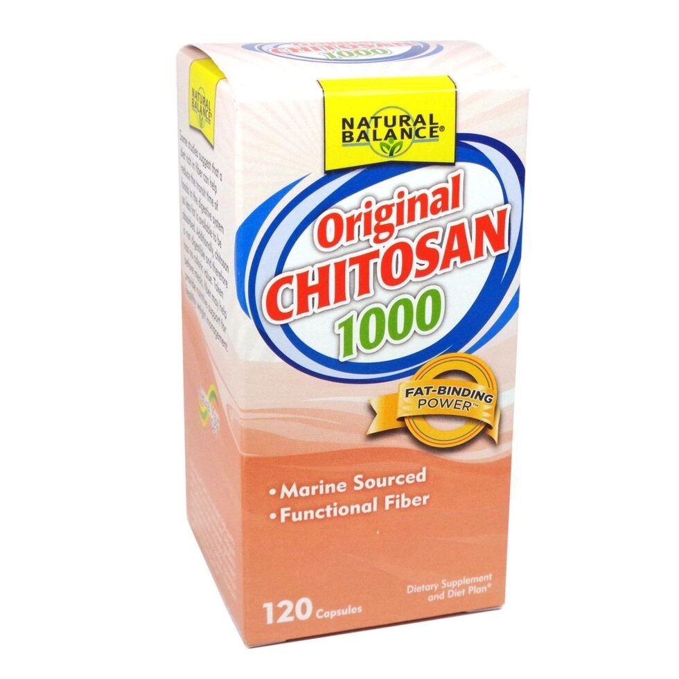 Хітозан, Natural Balance, 1000 мг, 120 капсул від компанії Інтернет магазин "Канбан" - фото 1