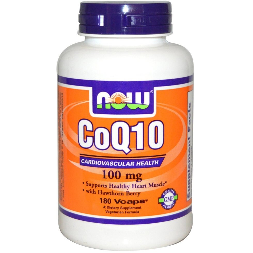 Коензим Q10, CoQ10, Now Foods, 100 мг, 180 капсул від компанії Інтернет магазин "Канбан" - фото 1