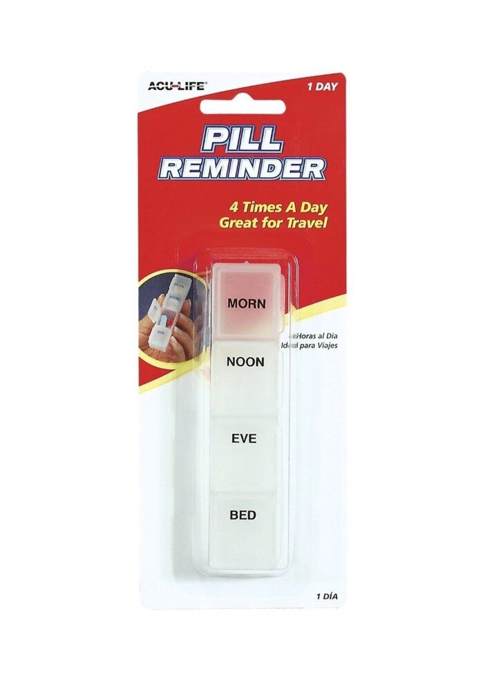 Контейнер для таблеток на день: Health Enterprises One Day Pillbox, Small від компанії Інтернет магазин "Канбан" - фото 1