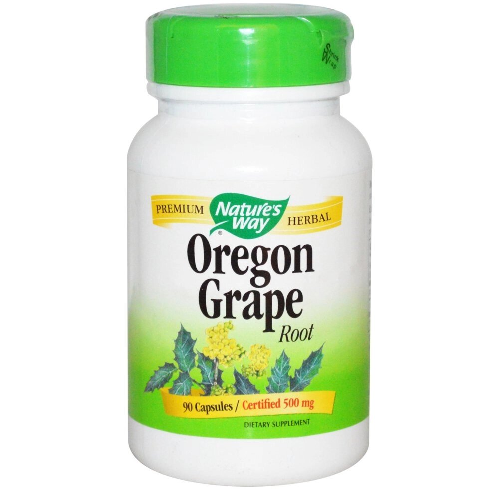Корінь Орегонського винограду, Nature's Way, 500 мг, 90 капсул від компанії Інтернет магазин "Канбан" - фото 1