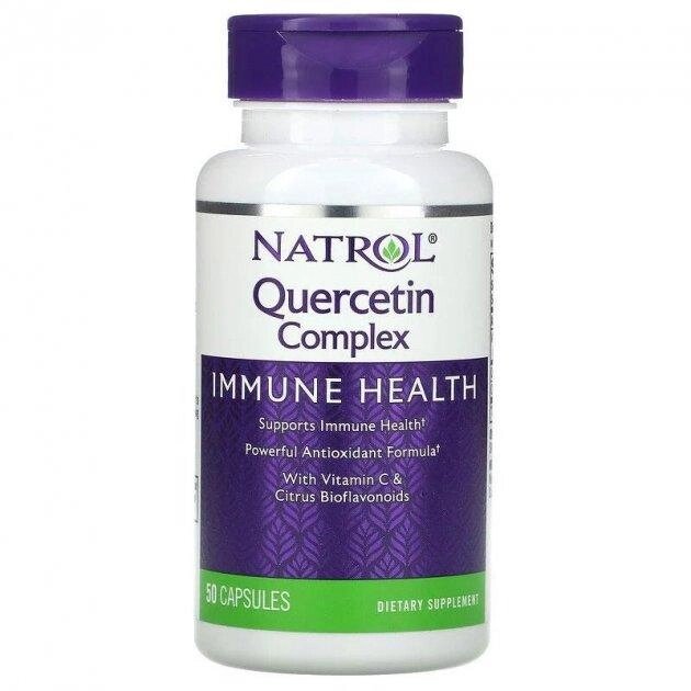 Кверцетин (Quercetin) Natrol, 500 мг, 50 капсул від компанії Інтернет магазин "Канбан" - фото 1