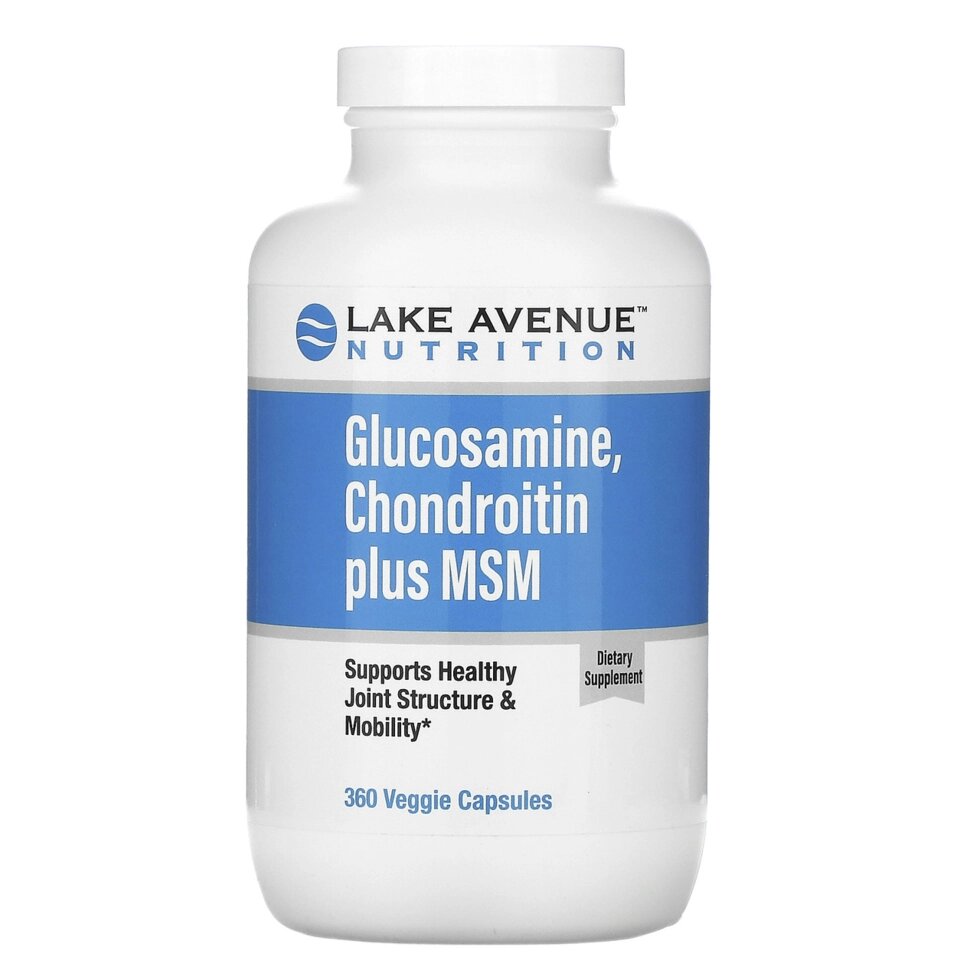 Lake Avenue Nutrition, глюкозамін, хондроїтин та ЧСЧ, 360 капсул від компанії Інтернет магазин "Канбан" - фото 1