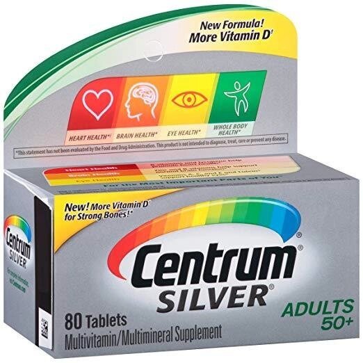 Мультивітаміни Centrum Silver Adult (80 таблеток) 50+ від компанії Інтернет магазин "Канбан" - фото 1