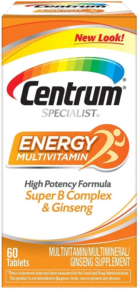 Мультивітаміни Centrum Specialist Energy Adult 60 таблеток від компанії Інтернет магазин "Канбан" - фото 1