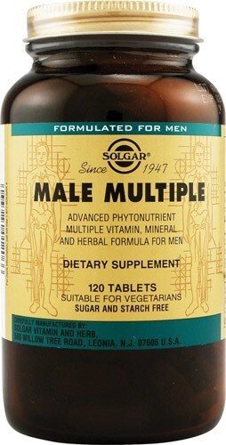 Мультивітаміни для чоловіків Солгар Solgar Male Multiple 120 таблетки. Зроблено у США. від компанії Інтернет магазин "Канбан" - фото 1