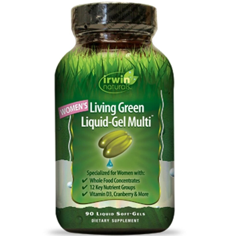 Мультивітаміни для жінок «Living Green», Irwin Naturals, 90 капсул від компанії Інтернет магазин "Канбан" - фото 1