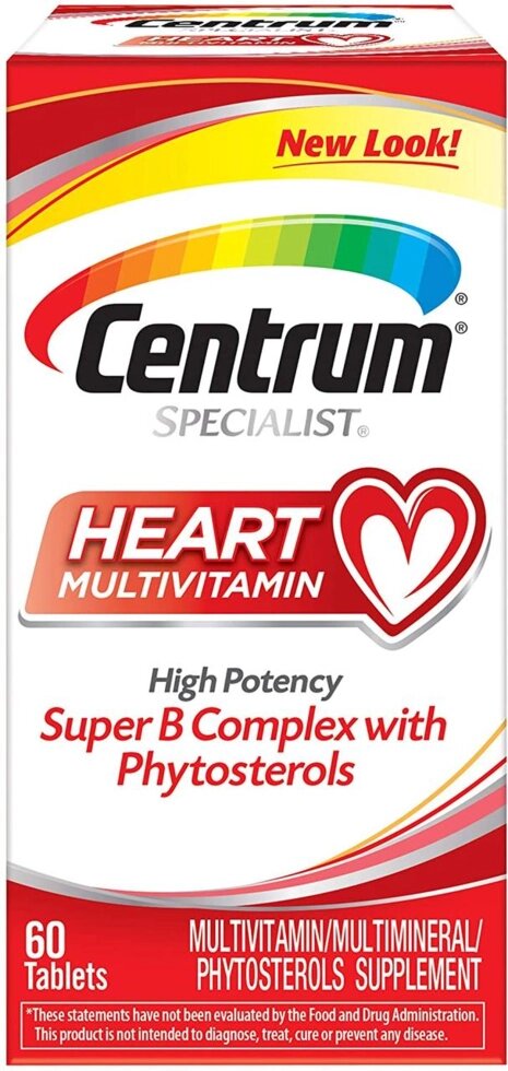 Мультивітамінний комплекс Centrum Specialist Heart для серця, 60 таблеток від компанії Інтернет магазин "Канбан" - фото 1