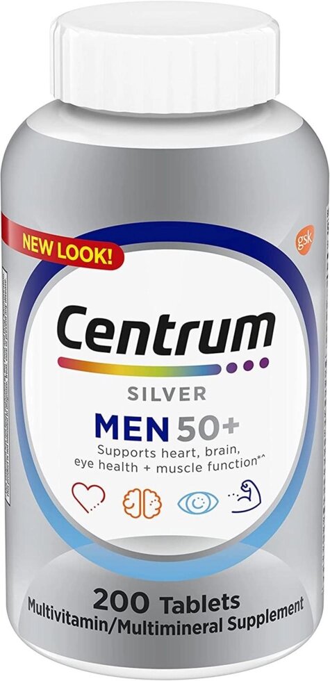 Мультивітамінний комплекс для чоловіків Centrum Men 50+, 200 таблеток від компанії Інтернет магазин "Канбан" - фото 1