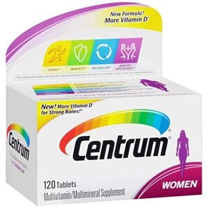 Мультивітамінний комплекс для жінок Centrum Women, 120 таблеток