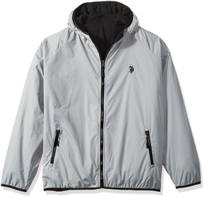 Чоловіча куртка U. S. Polo Assn. Men "s Reversible Softshell To Fleece Hoodie, Limestone, XL